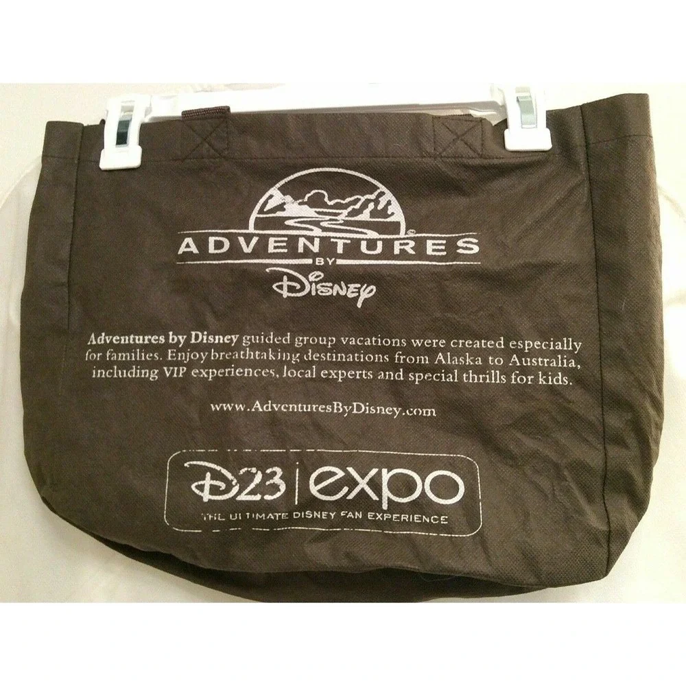 Disney D23 Expo tote bag Gift‎ First ever 2009 NEW Adventures by Disney Brown